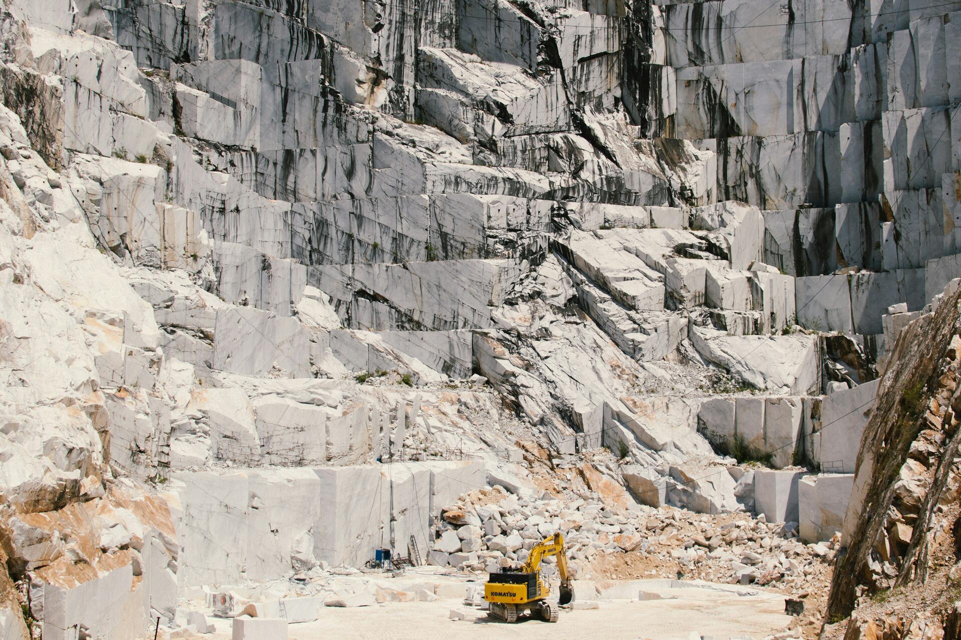 Premium stone quarry showcasing quality marble extraction and processing